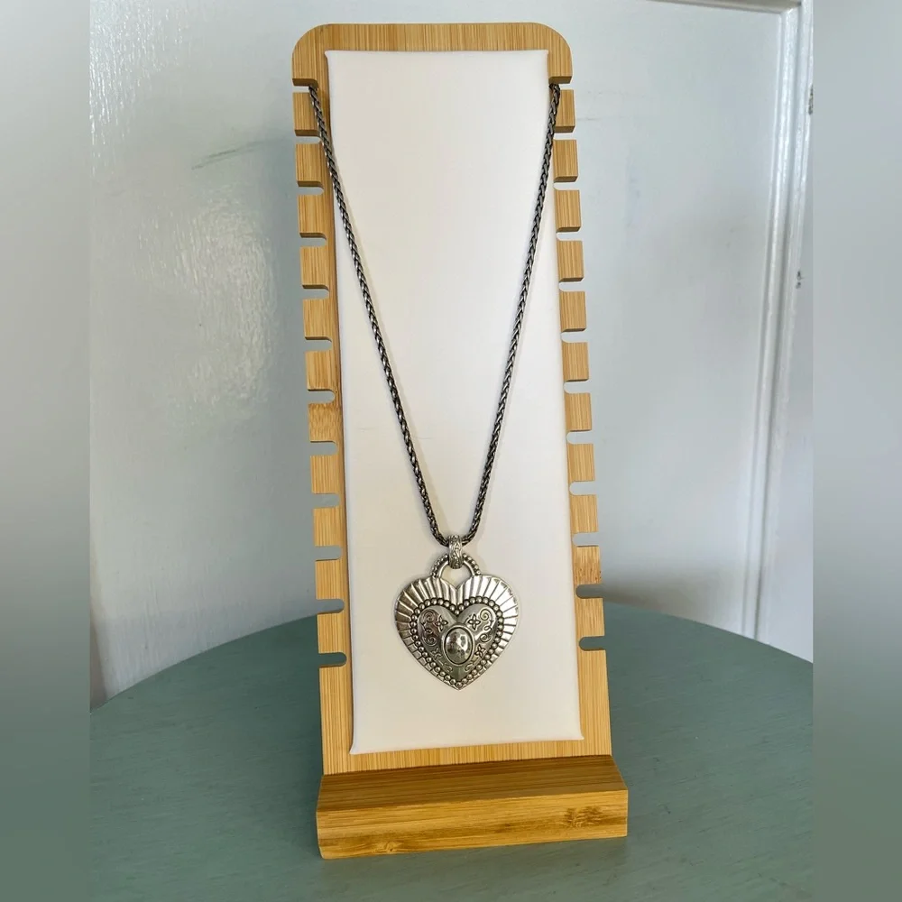 Brighton- All Your Love Heart Pendant Silver Necklace - Picture 1 of 9